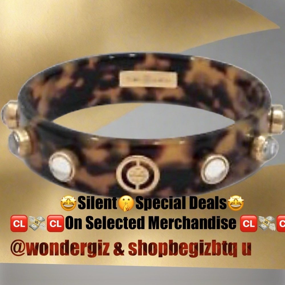 Authentic Tory Burch Split Circle & Hearts Resin … - image 6